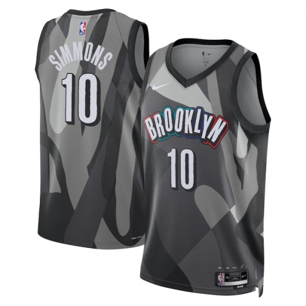 Brooklyn Nets Trikot Ben Simmons Nike 2024-25 City Edition Grau Swingman - Herren